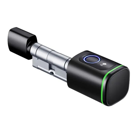 Smart Electronic Door Lock Cylinder – DIY Install, Fingerprint, App, IC Card & Key Unlock