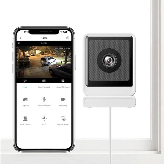 2K Wi-Fi Window Cam with 24/7 Recording