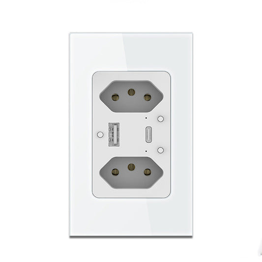 SHV Brazil WiFi Smart Socket with Timer, USB & Type-C